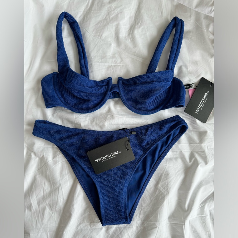 PrettyLittleThing royal blue bikini